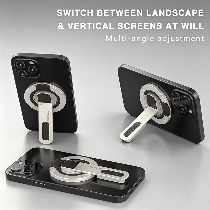 Phone Accessories Ring - Doppelseitiger magnetischer Fingerringhalter, drehbarer Handy-Ständer, multifunktionaler
