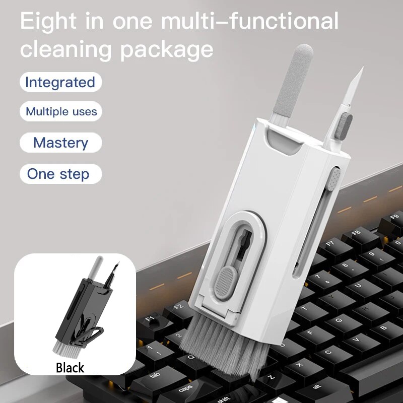 Lens Camera Clip - 8-in-1-Reinigungsset, Tastaturreiniger für AirPods, Kamera, Telefon,