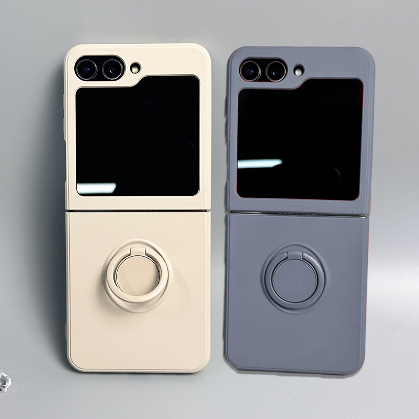 Phone Kickstand Ring - Bonbonfarbene flüssige Silikon-Magnet-Telefonhülle für Samsung Galaxy