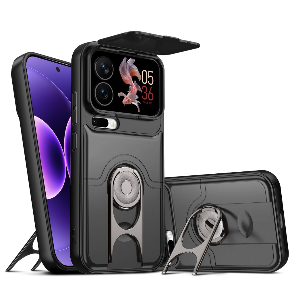 Phone Kickstand Ring - Kameraobjektivschutz-Schiebehülle für Xiaomi 17T Pro 17