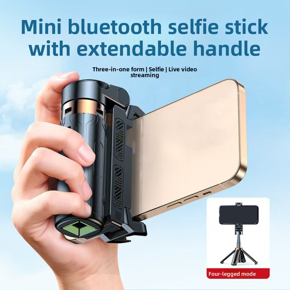 Selfie Stick Tripod - 3-in-1 Mini Teleskop-Selfie-Stick 360° ° Drehbarer