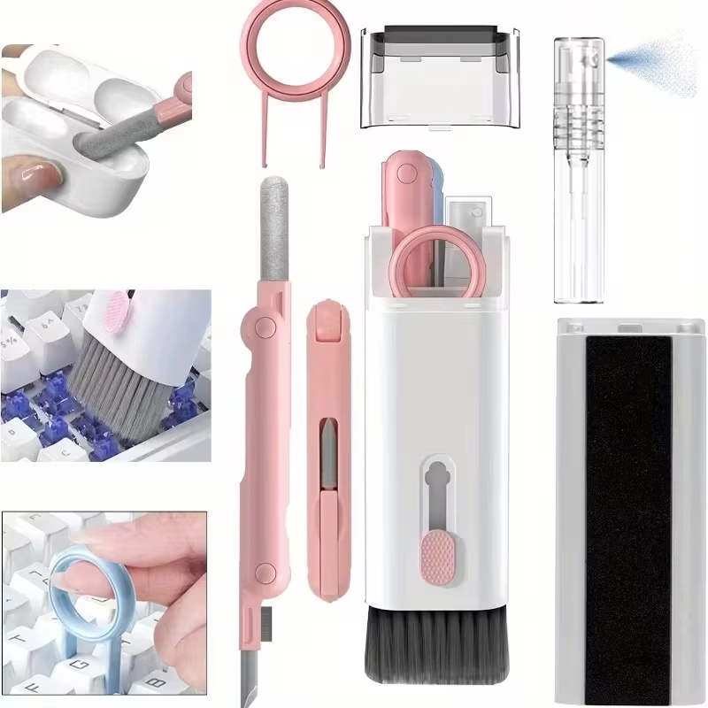 Lens Camera Clip - 7-in-1 Ohrhörer-Reinigungsset mit Bürste, Tastatur-Reinigungsstift und