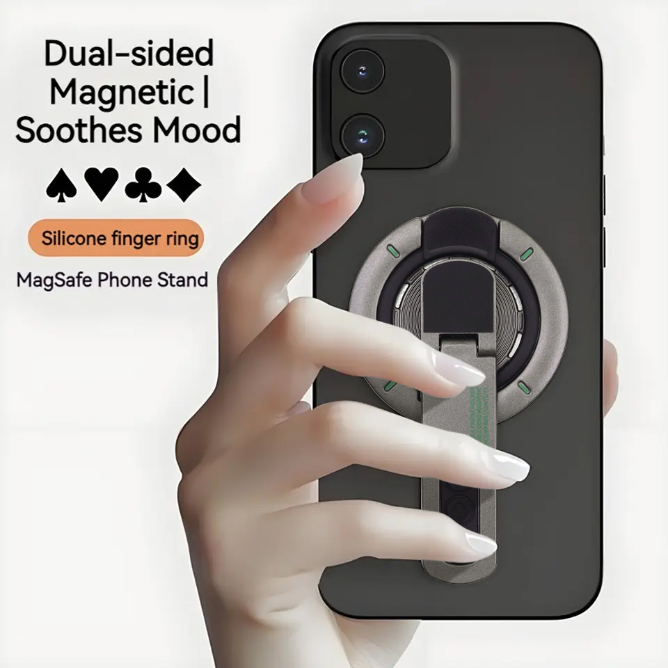 Phone Accessories Ring - Doppelseitiger Magnetischer Handyring-Ständer für iPhone 18/17/16/15/14/13