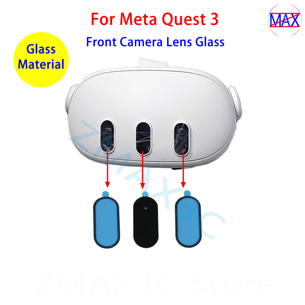 Lens Camera Clip - Für Meta Quest 3 VR-Headset Kameralinsen-Glasersatz