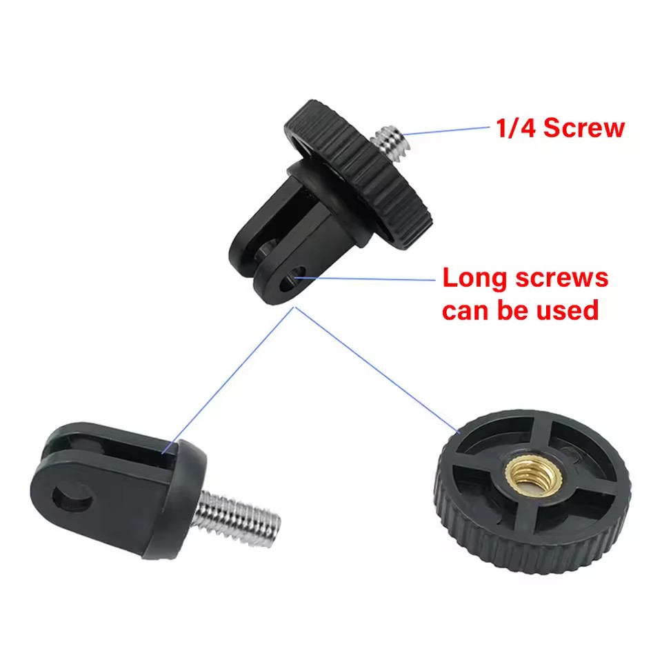 Selfie Stick Tripod - Kamera-Stativschraube für GoPro 1/4-20 Schraubenadapter für