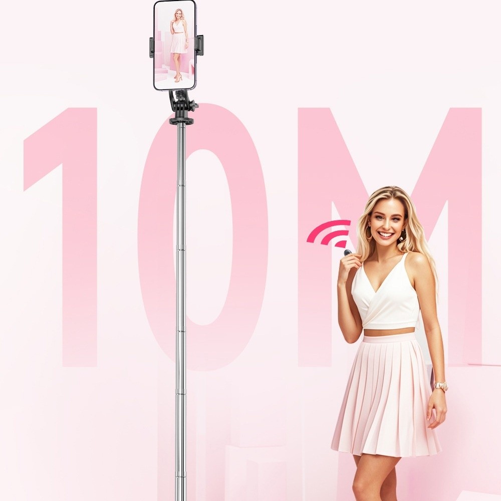 Selfie Stick Tripod - Automatisch Ausfahrbarer Teleskop-Selfie-Stick Stativ Tragbarer Bluetooth-Selfie-Stick