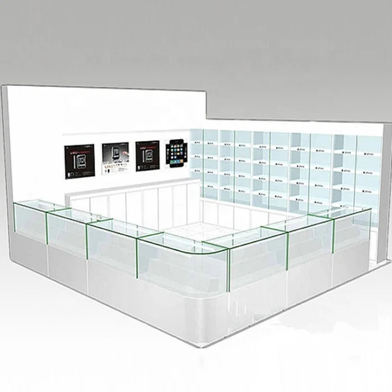 Phone Accessories Cabinet - Maßgefertigte Handy-Glasvitrine Design Zubehör-Ausstellungsschrank Handy-Display Mobiltelefon-Shop-Einrichtung