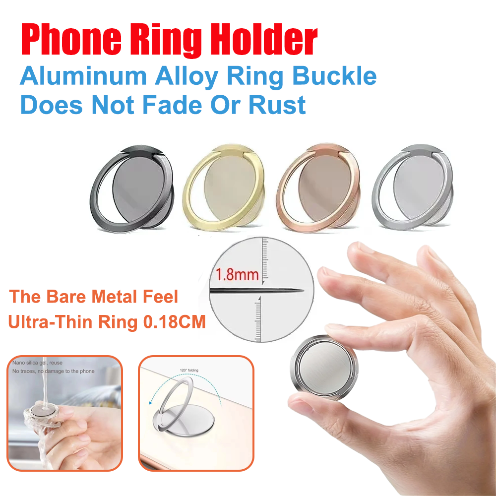 Phone Accessories Ring - Ultradünner Ringhalter aus Metall für das