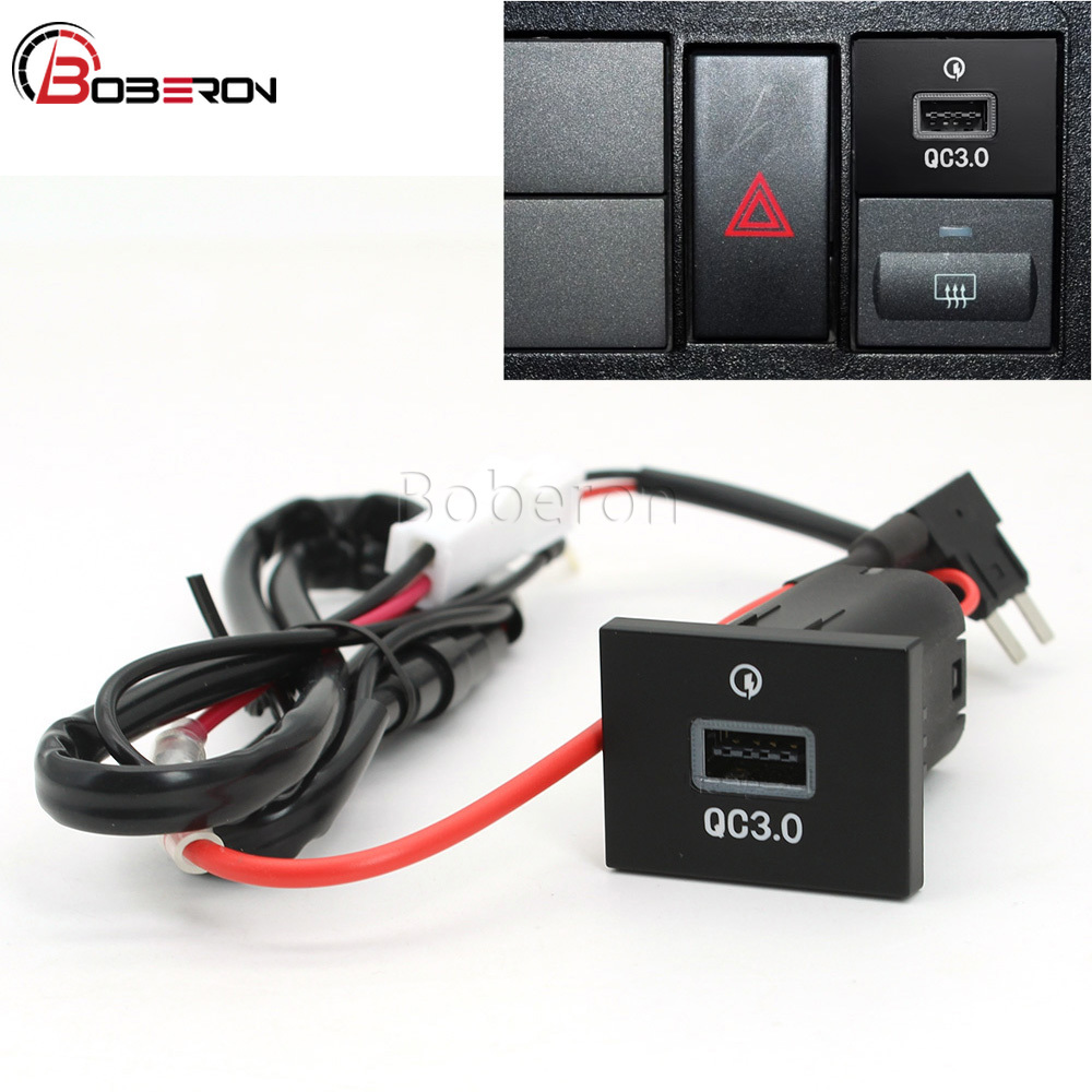 Phone Accessories Charger - 12V/24V Auto QC3.0 USB-Ladeanschluss Sicherungskasten-Steckdose Schnell-Telefonladegerät-Adapter