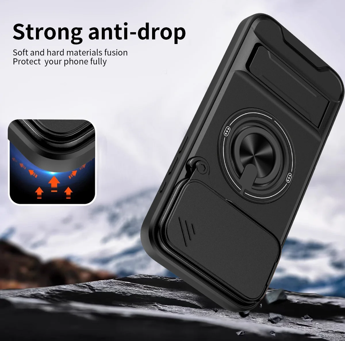 Magnetische Handyhülle für iPh – Phone Kickstand Ring Bewertung und Preis