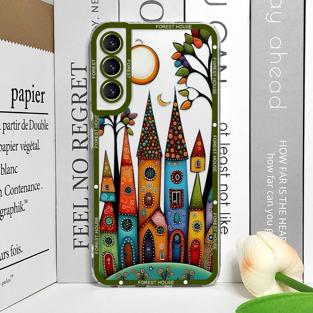 Handbemalte Waldhaus-klare Han – Phone Accessories Aesthetic Bewertung und Preis