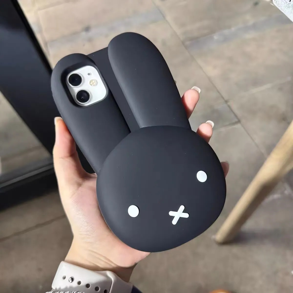 Miffy Kaninchen Schwarze Silik – Phone Accessories Images Bewertung und Preis