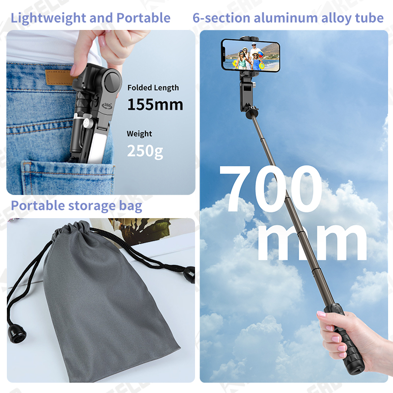 Q18 Desktop-Gimbal-Stabilisato – Selfie Stick Tripod Bewertung und Preis
