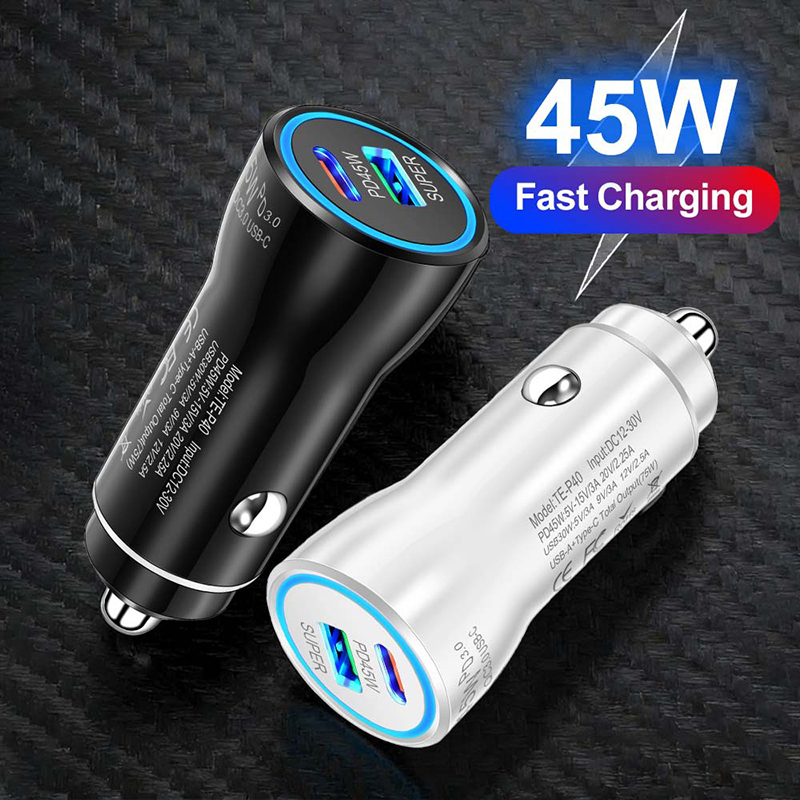 Dual-Port 45W USB-C Autoladege – Phone Accessories Charger Bewertung und Preis