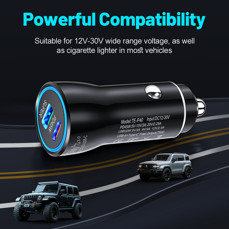 Dual-Port 45W USB-C Autoladege – Phone Accessories Charger Bewertung und Preis