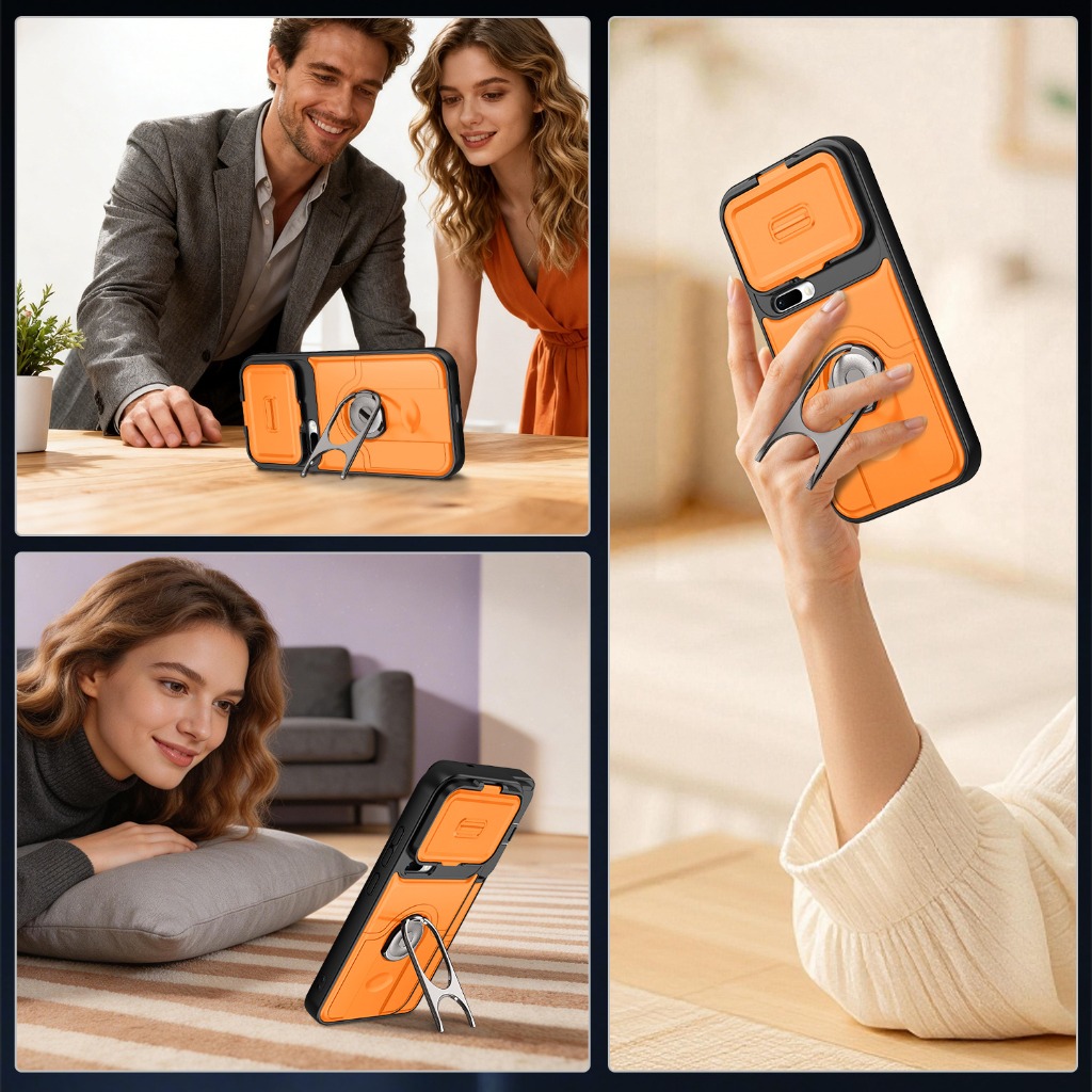 Kameraobjektivschutz-Schiebehü – Phone Kickstand Ring Bewertung und Preis
