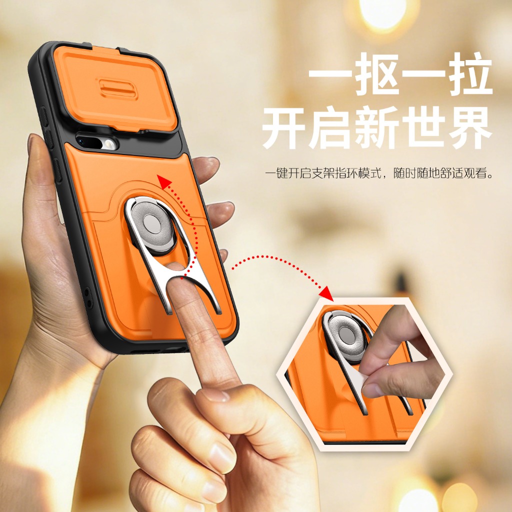 Kameraobjektivschutz-Schiebehü – Phone Kickstand Ring Bewertung und Preis