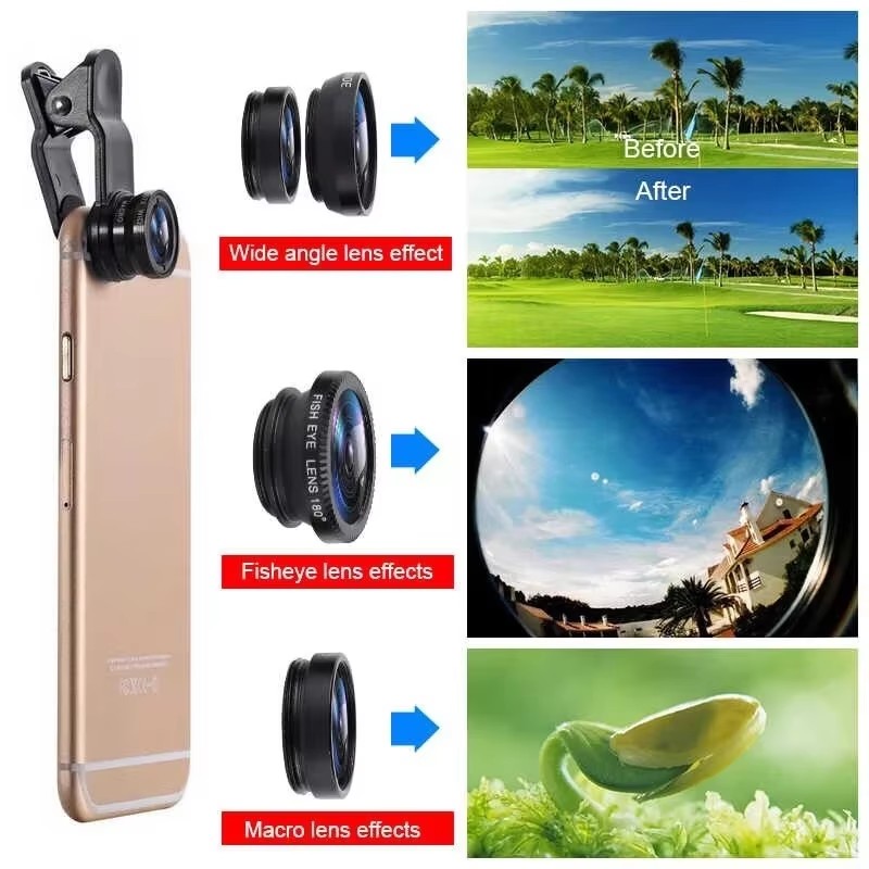 3-in-1 Fisheye-Handyobjektiv 0 – Lens Camera Clip Bewertung und Preis