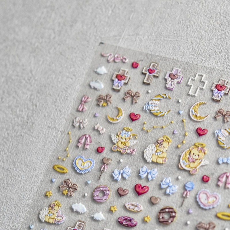 Süße Engel Bär Cartoon 3D Reli – Phone Accessories Aesthetic Bewertung und Preis