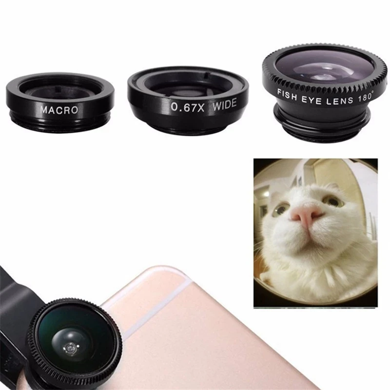 3-in-1 Fisheye-Handyobjektiv 0 – Lens Camera Clip Bewertung und Preis