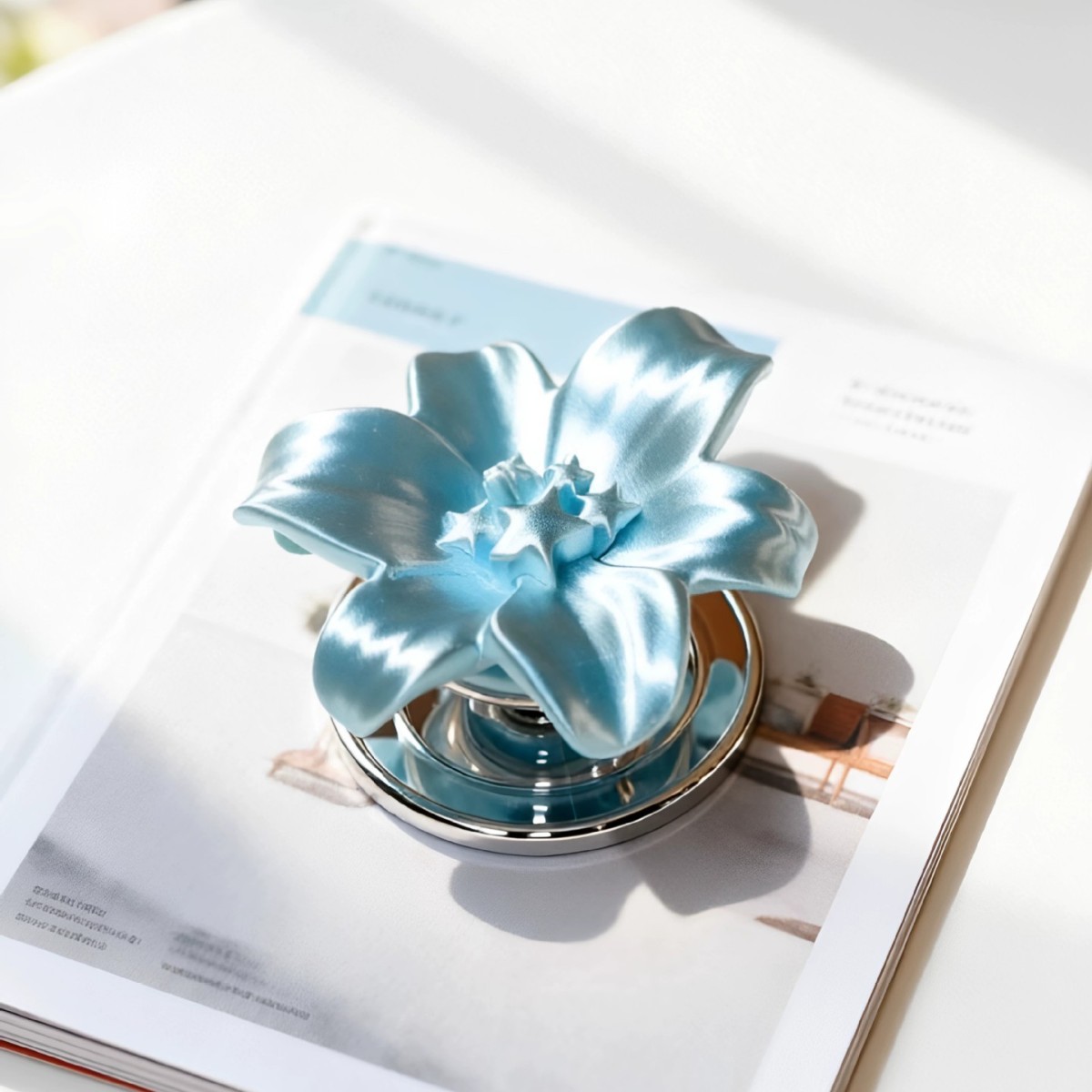 Glänzender Perlen-Lilien-Blume – Phone Accessories Stand Bewertung und Preis