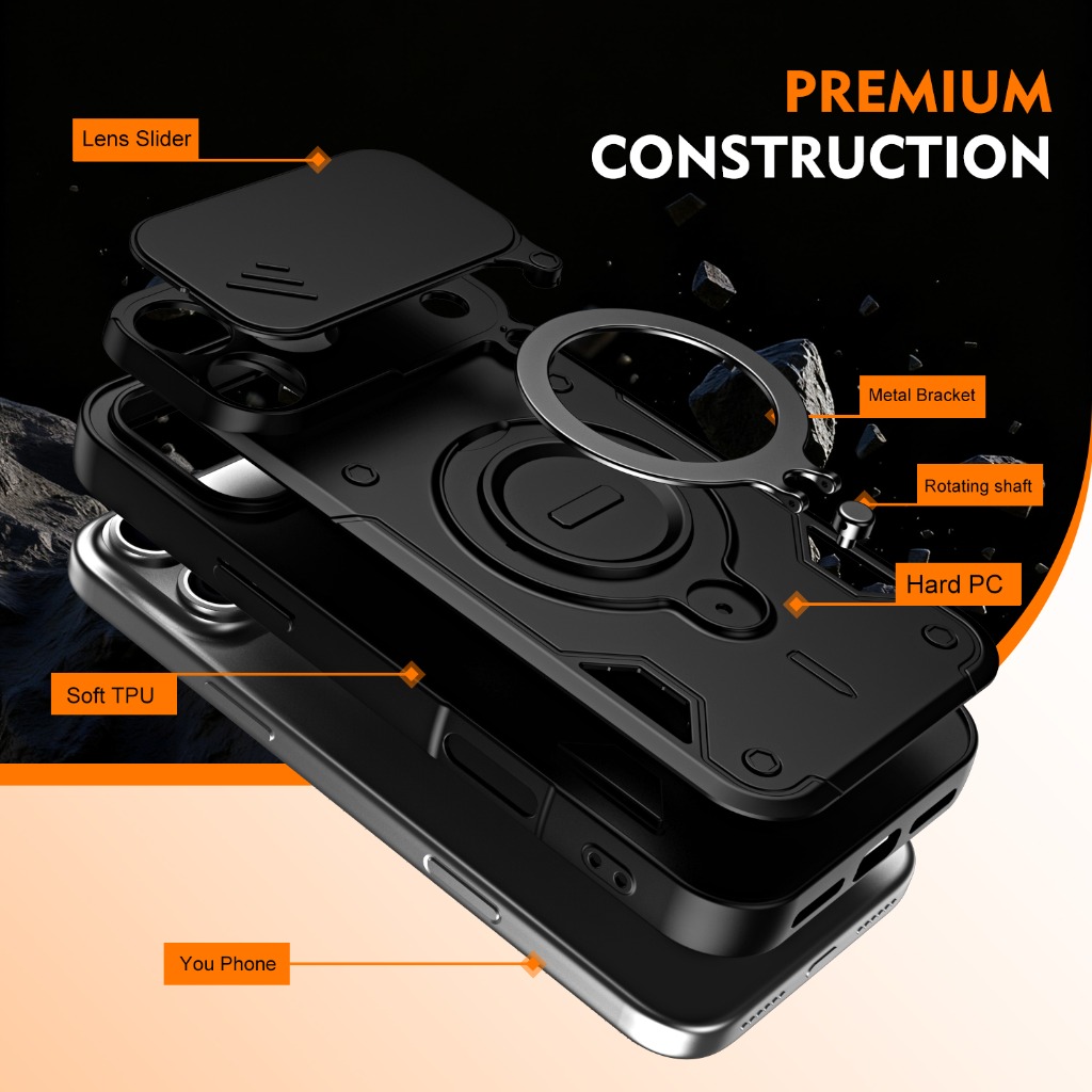 Stoßfeste Handyhülle mit Schie – Phone Kickstand Ring Bewertung und Preis