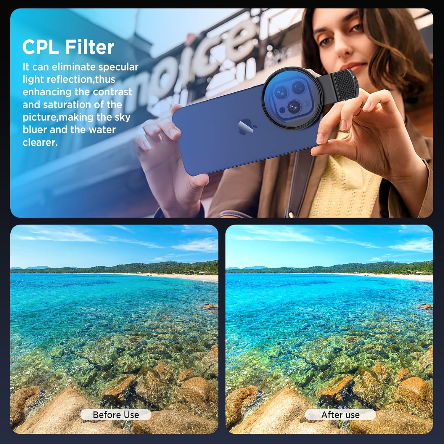 52 mm kreisförmiger, universel – Lens Camera Clip Bewertung und Preis