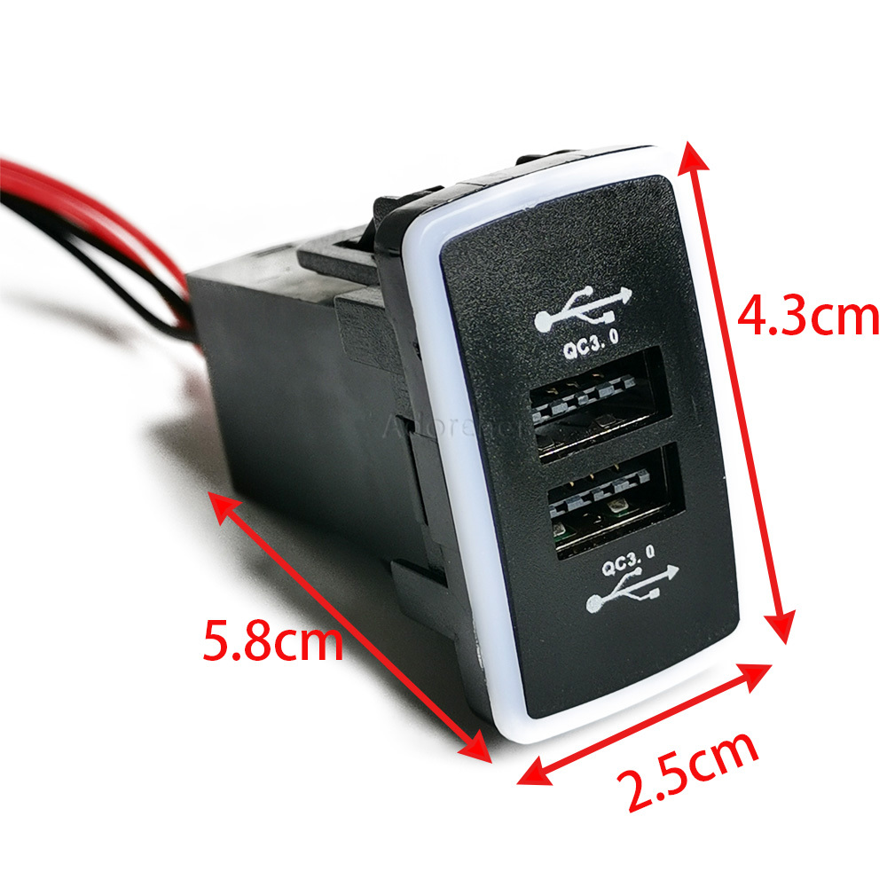 1 Stück Blaue LED-Autoladebuch – Phone Accessories Charger Bewertung und Preis