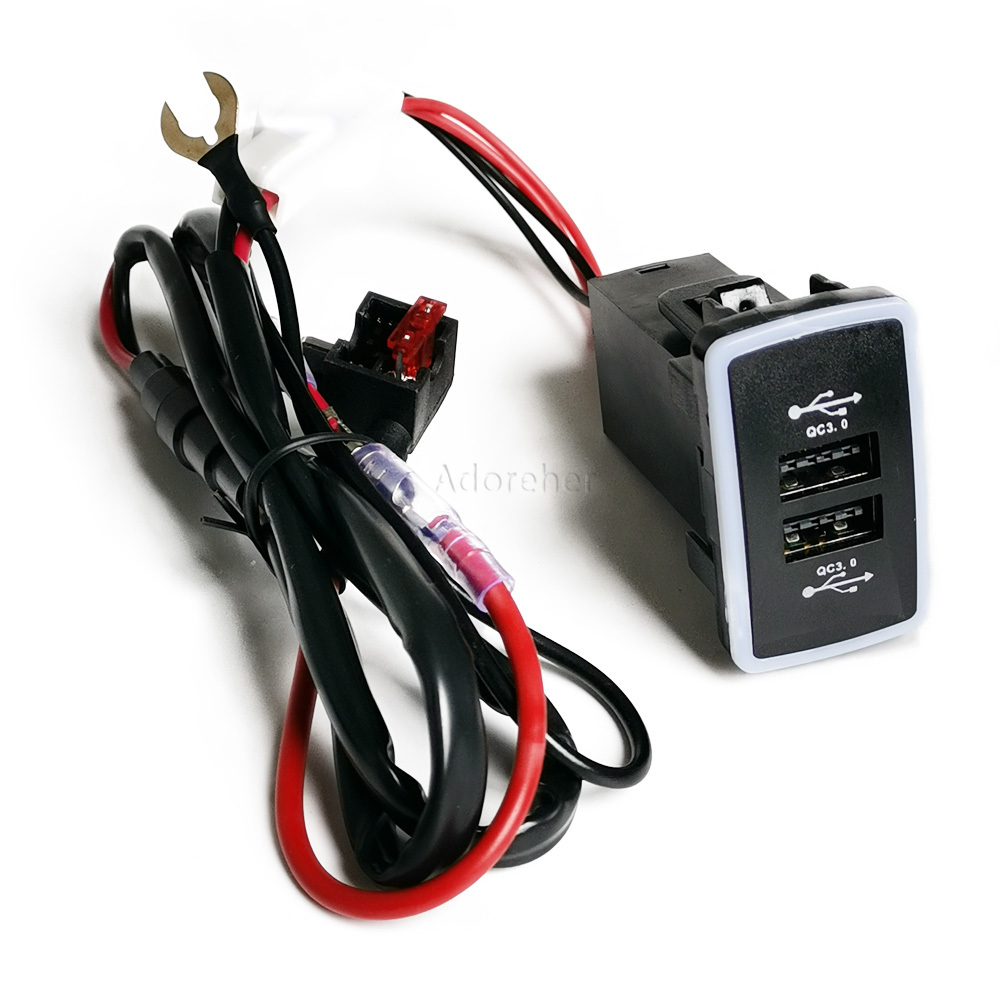 1 Stück Blaue LED-Autoladebuch – Phone Accessories Charger Bewertung und Preis